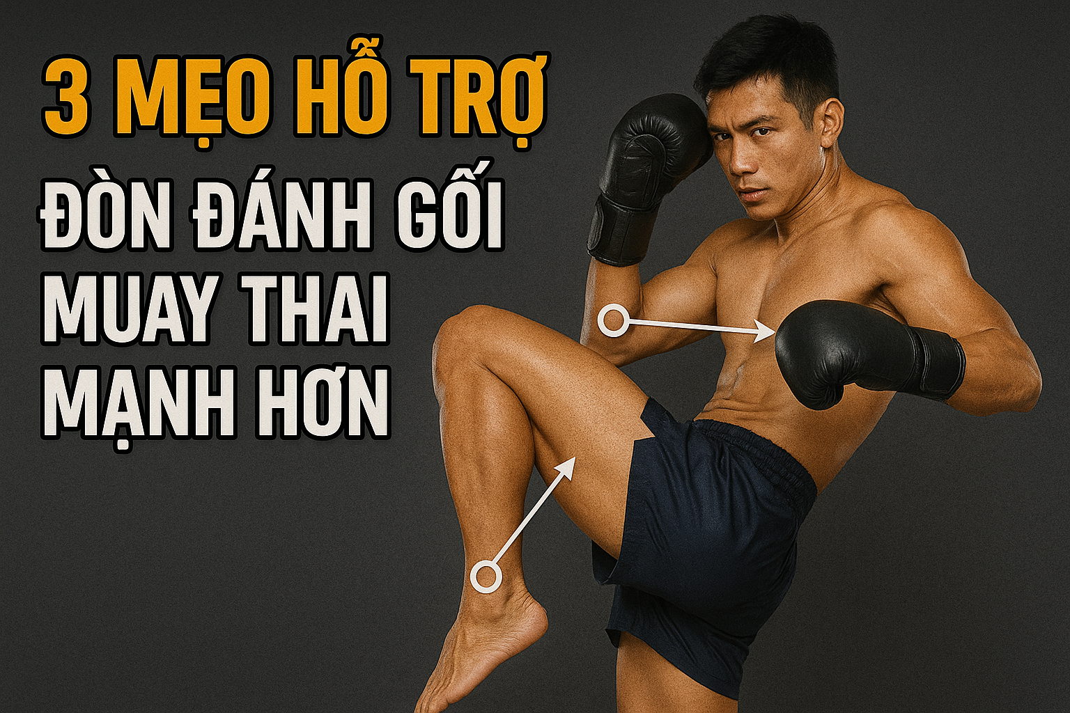 3 Mẹo Hỗ Trợ Đòn Đánh Gối Muay Thái (Muay Thai Knee Strikes) Mạnh Hơn