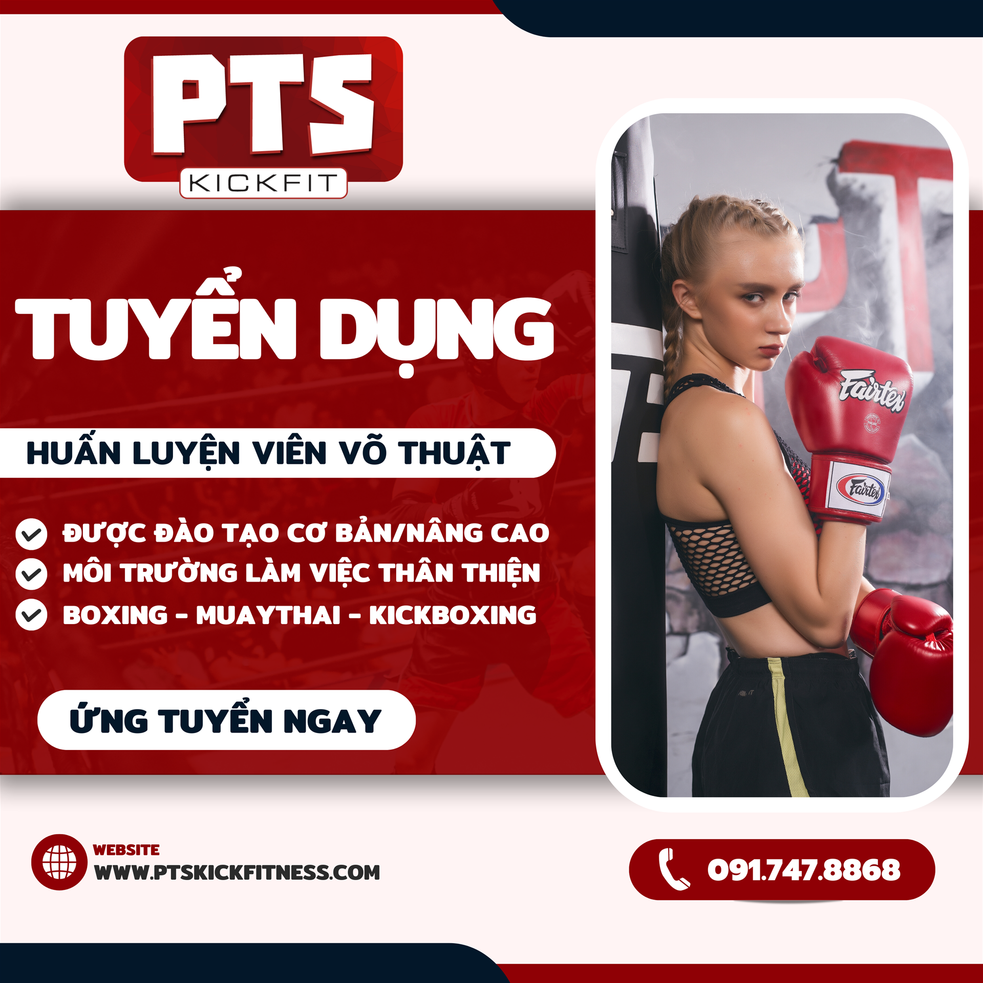 TUYỂN DỤNG: HUẤN LUYỆN VIÊN - LƯƠNG CAO